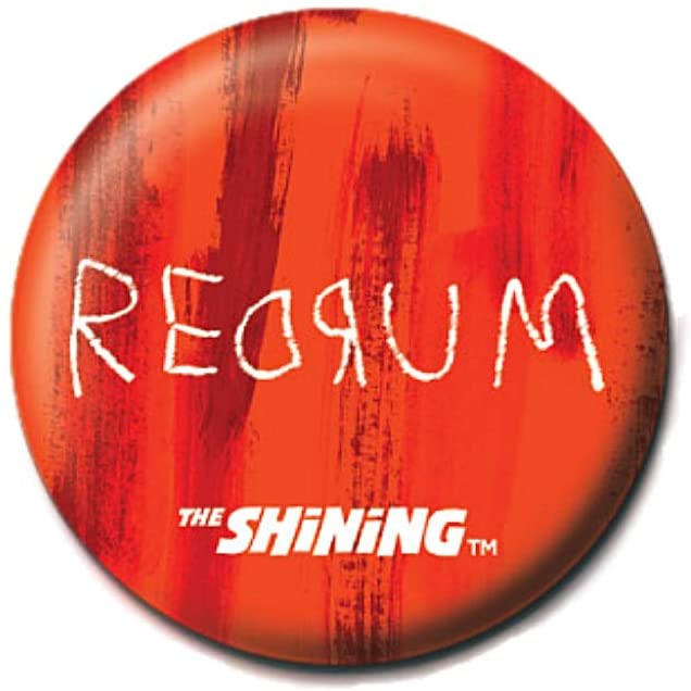 The Shining Redrum Logo Button - Official Movie Merchandise