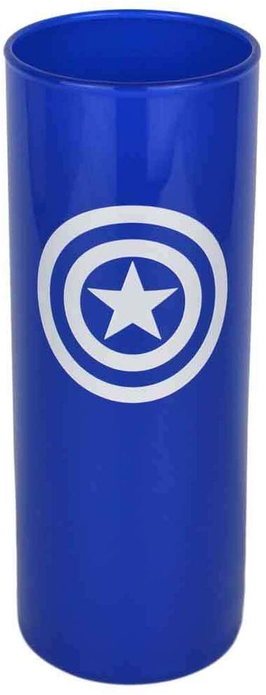 Marvel Captain America Drinking Glass – 300 ml, Blue