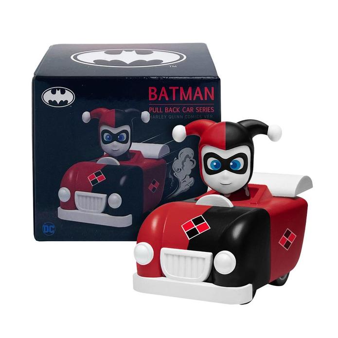 DC Comics Harley Quinn Pull-Back Car | Dynamic toy car for Harley Quinn fans
