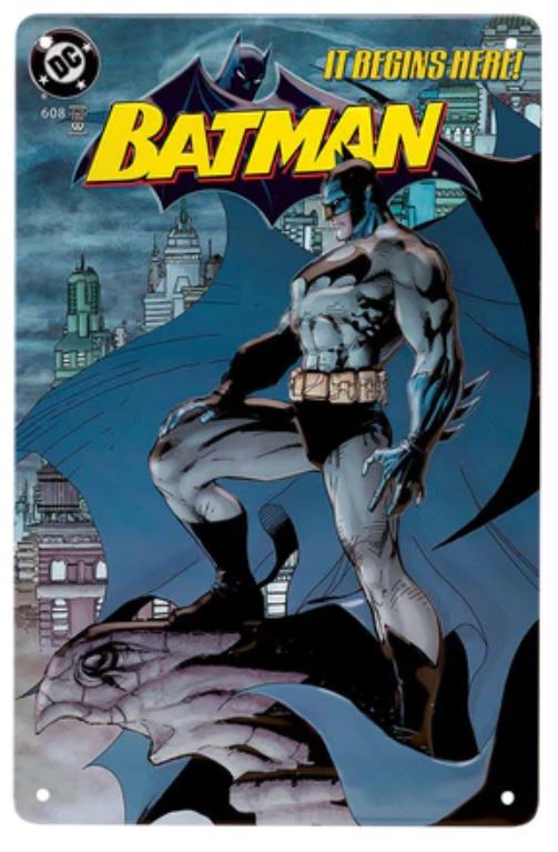 DC Comics Batman Tin Sign | Vintage decor for Batman fans