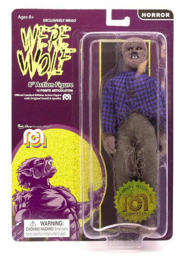 Mego Horror Werewolf Action Figure | Licensed Horror Merchandise