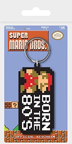 Nintendo - Super Mario Bros. - Born In The 80's - Keychain