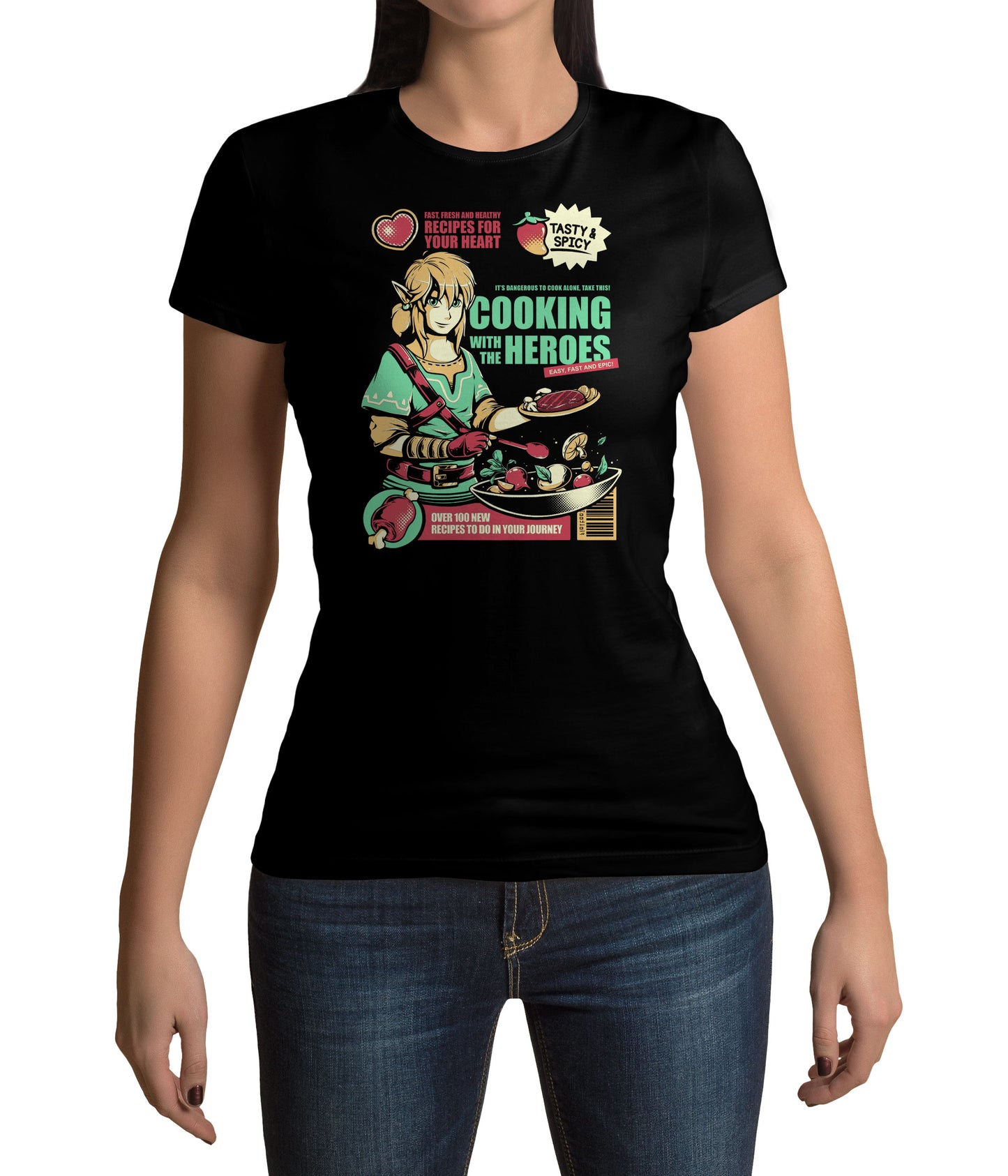 Lootchest T-Shirt Link, Zelda, Cooking with the Heroes