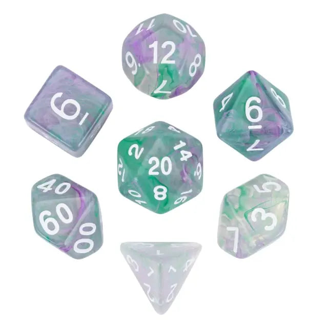 DND Würfelset „Wirbel“ – Polyeder Würfel für Dungeons & Dragons & RPG