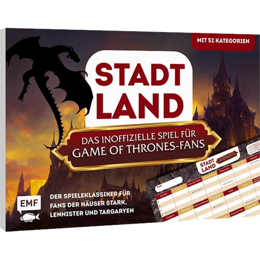 Stadt, Land, das inoffizielle Spiel für Game of Thrones-Fans - Spielblock