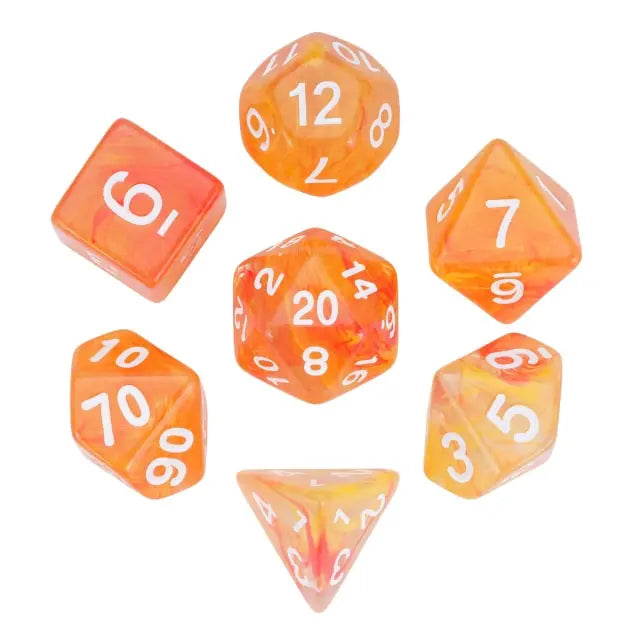 DND Würfelset „Wirbel“ – Polyeder Würfel für Dungeons & Dragons & RPG