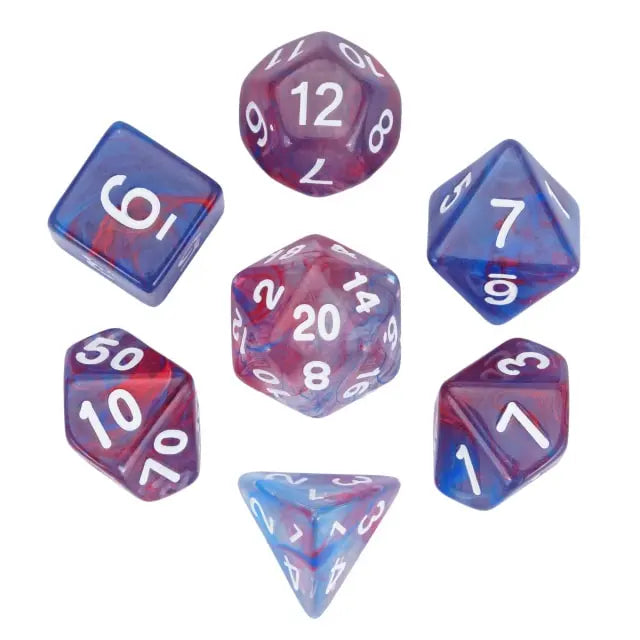 DND Würfelset „Wirbel“ – Polyeder Würfel für Dungeons & Dragons & RPG