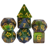 DND Würfelset „Zweifarben Glitzer“ Polyeder Würfel für Dungeons and Dragons und RPG