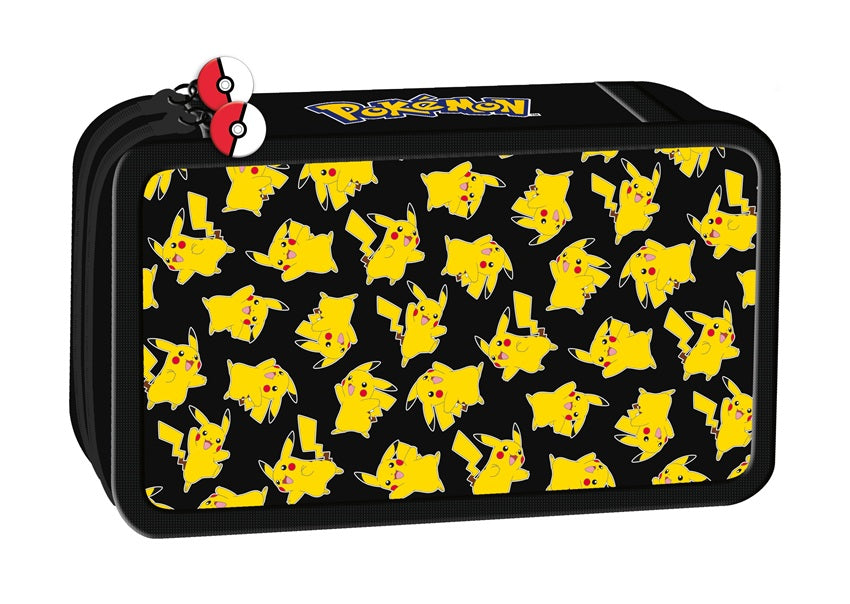Pokémon - Mäppchen mit 2 Fächern und Inhalt - 20 cm