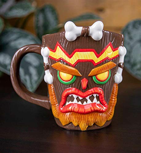 Crash Bandicoot - 3D Tasse Uka Uka - handbemalt