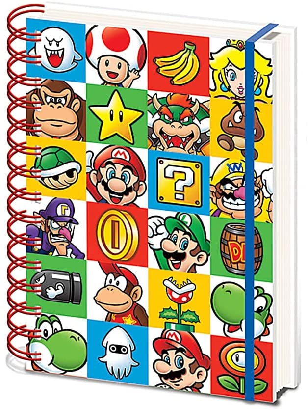 Super Mario - Mario Helden - Notizbuch A5