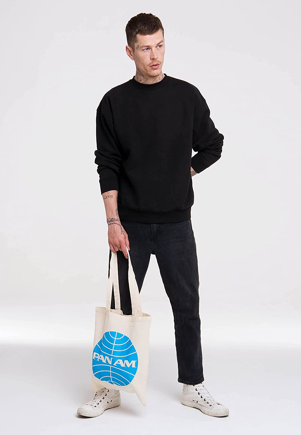 Pan American Baumwolltasche Jutebeutel - Pan Am Logo - Retro
