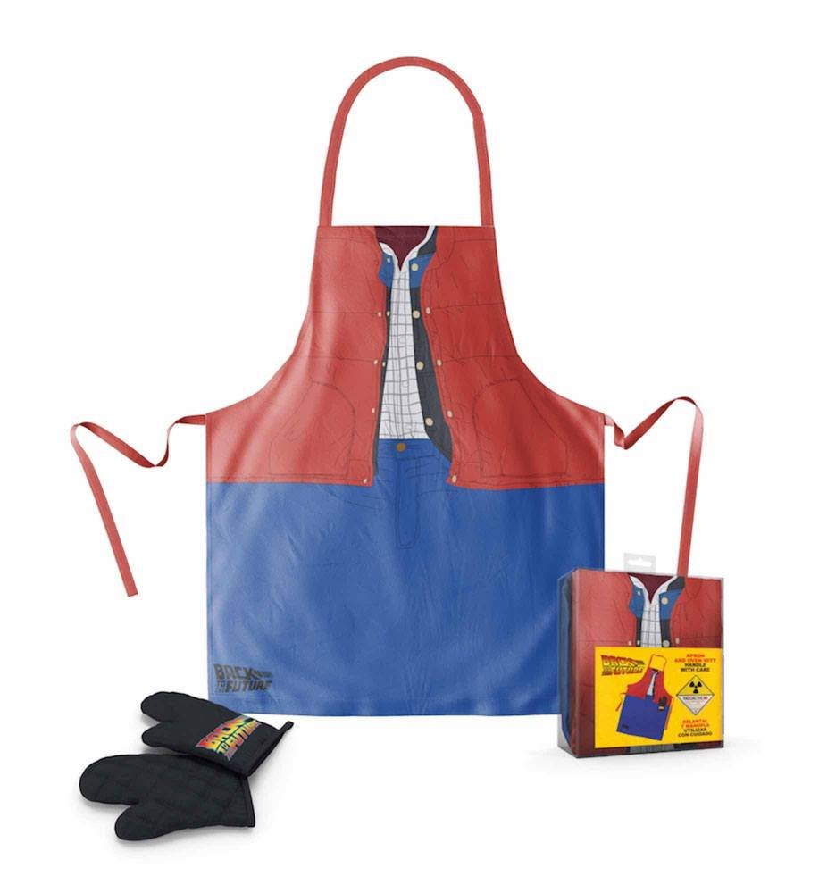 Zurück in die Zukunft Kochschürze mit Handschuh Set, Back in the Future Kochschürze Set 