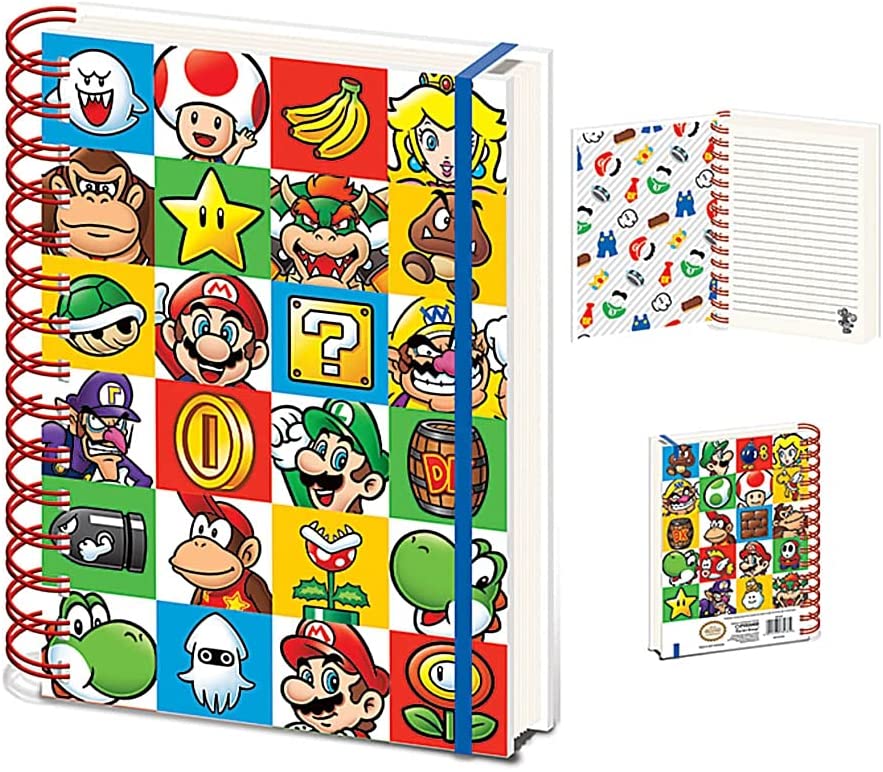 Super Mario - Mario Helden - Notizbuch A5