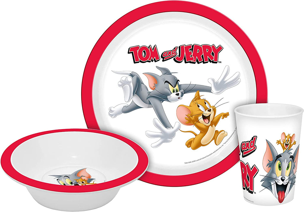 Tom und Jerry - 3-teiliges Kindergeschirr Frühstücksset