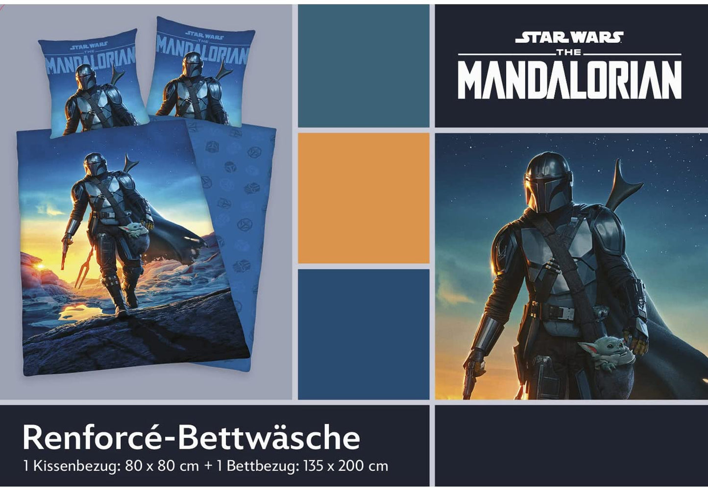 Star Wars - The Mandalorian Bettwäsche-Set