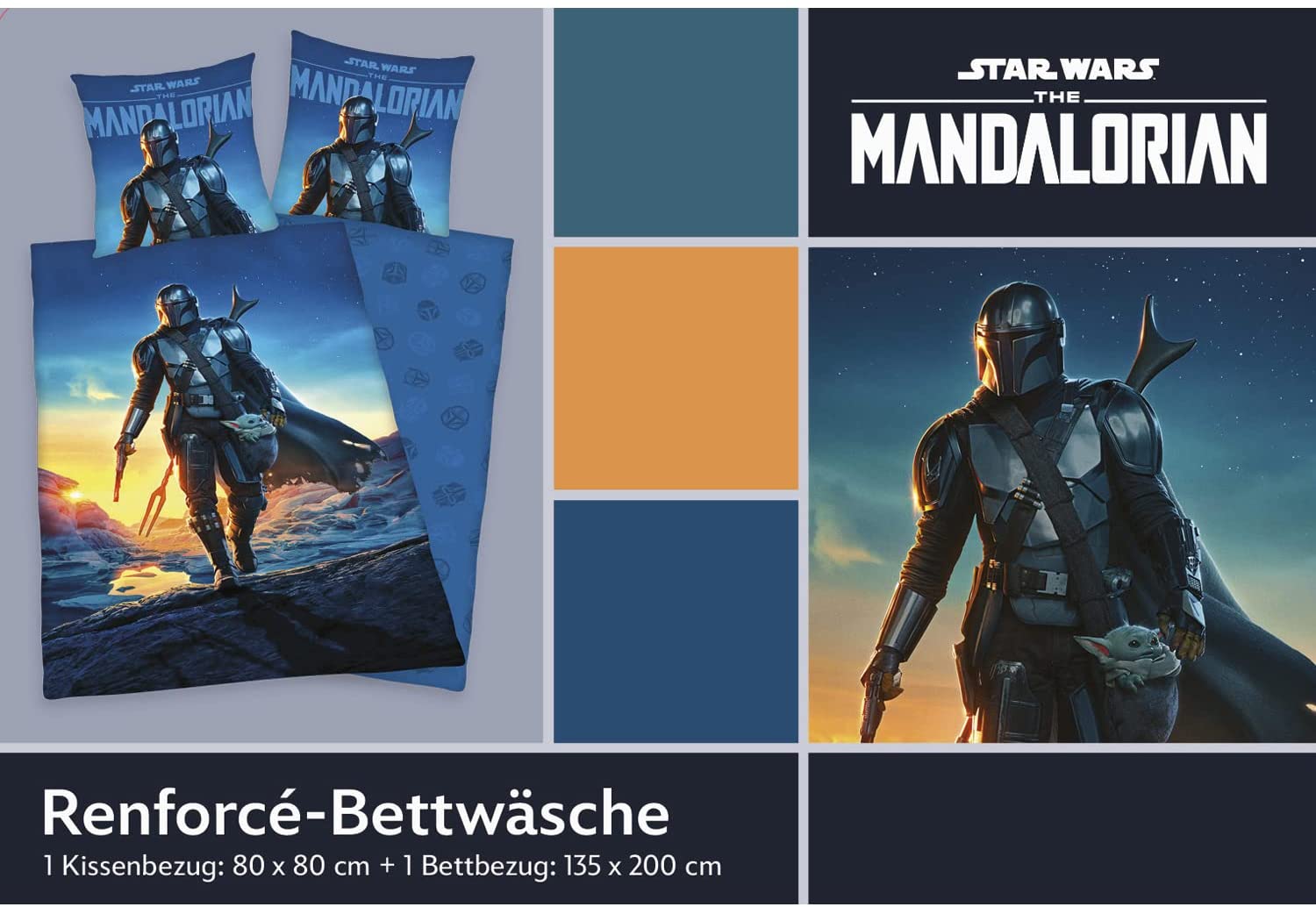 Star Wars - The Mandalorian Bettwäsche-Set