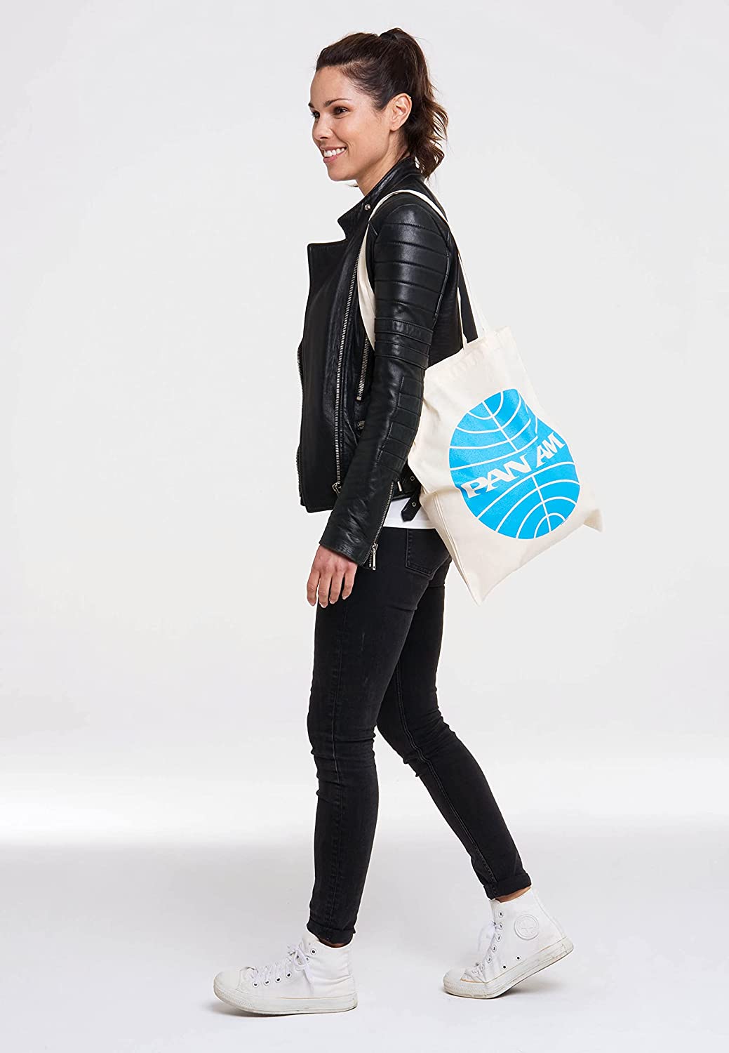 Pan American Baumwolltasche Jutebeutel - Pan Am Logo - Retro