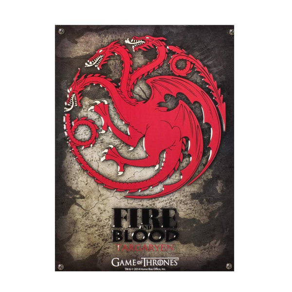 Game of Thrones - Targaryen tin sign