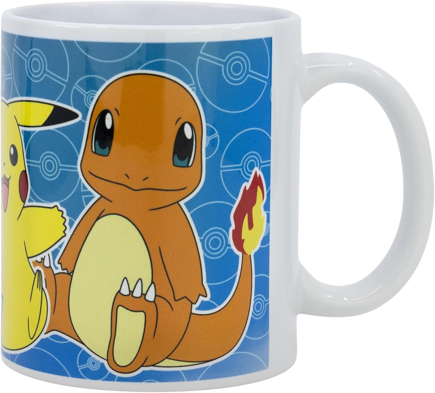 Pokemon - Evoli-Glumanda-Pikachu - Tasse