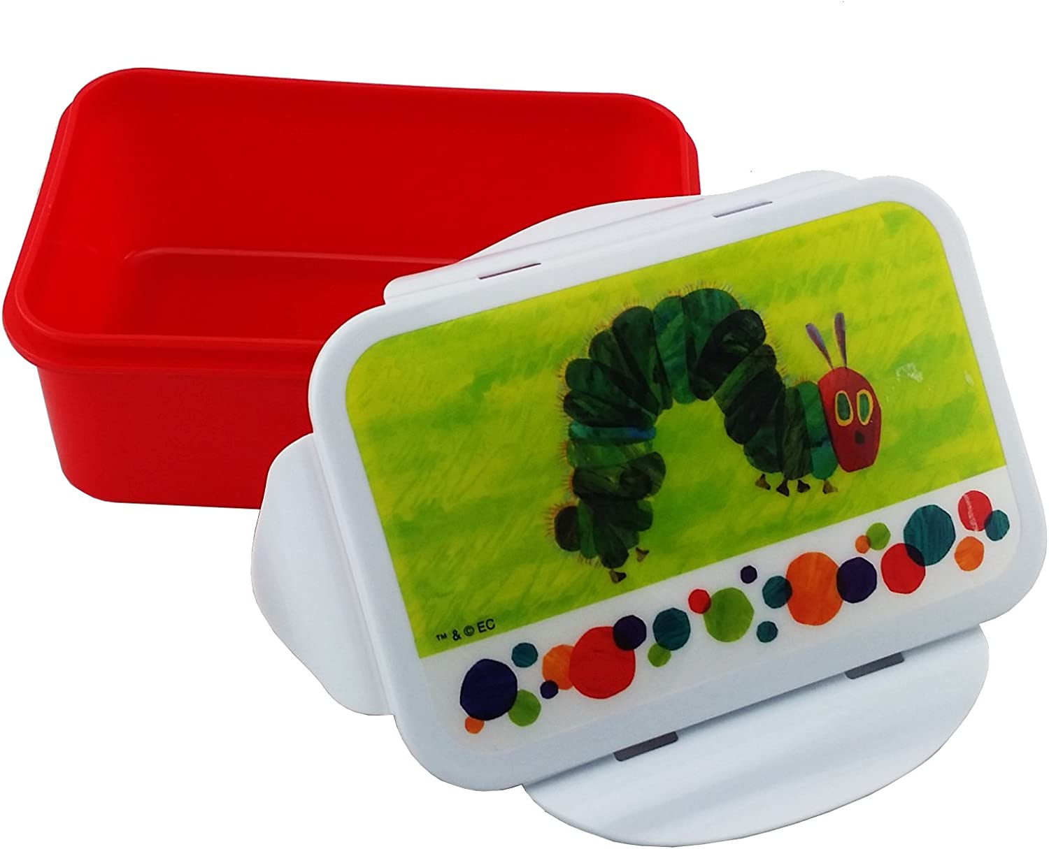 Die kleine Raupe Nimmersatt - rote Brotdose