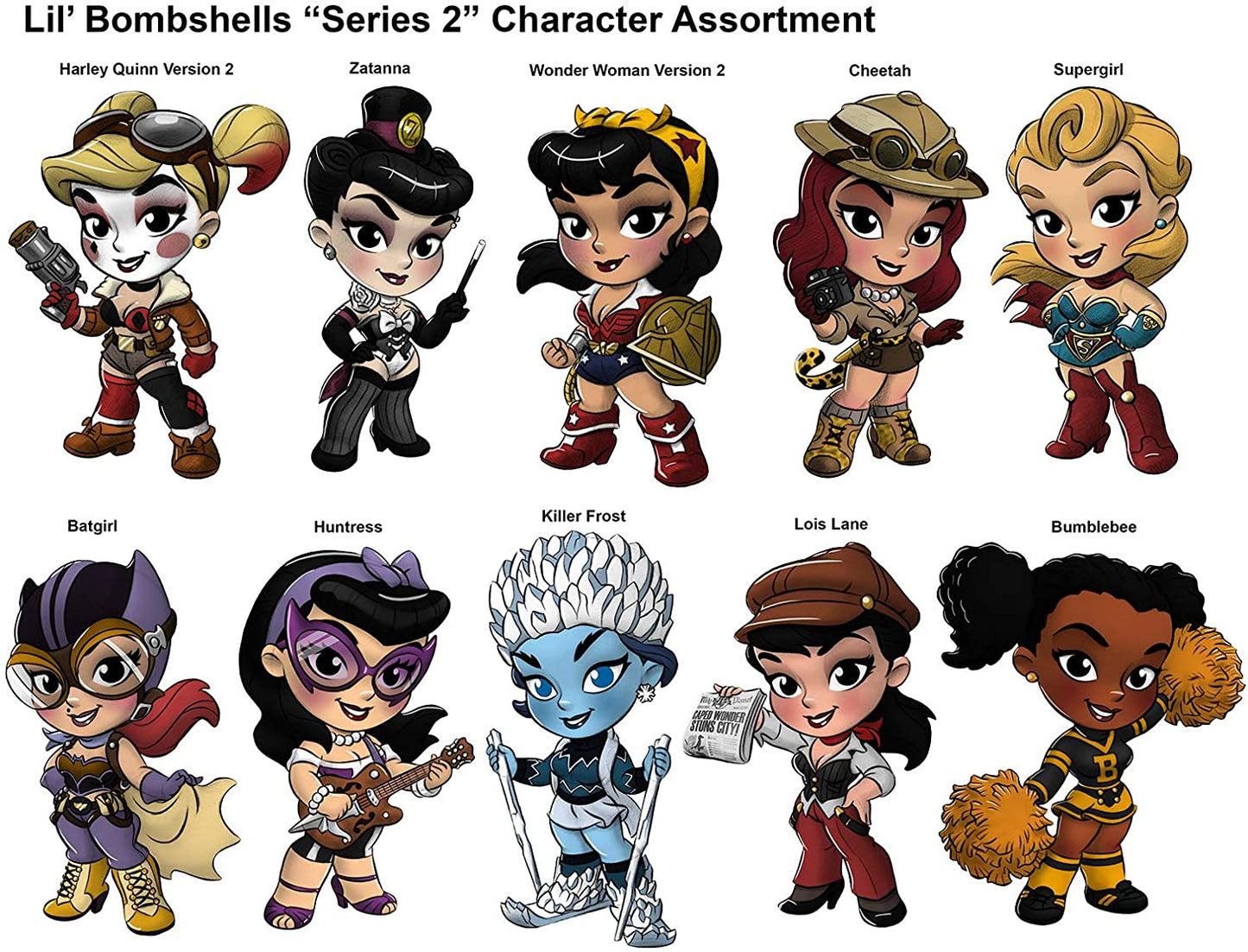 DC Comics - Lil Bombshells Blind Tins Vinyl Figures Series 2