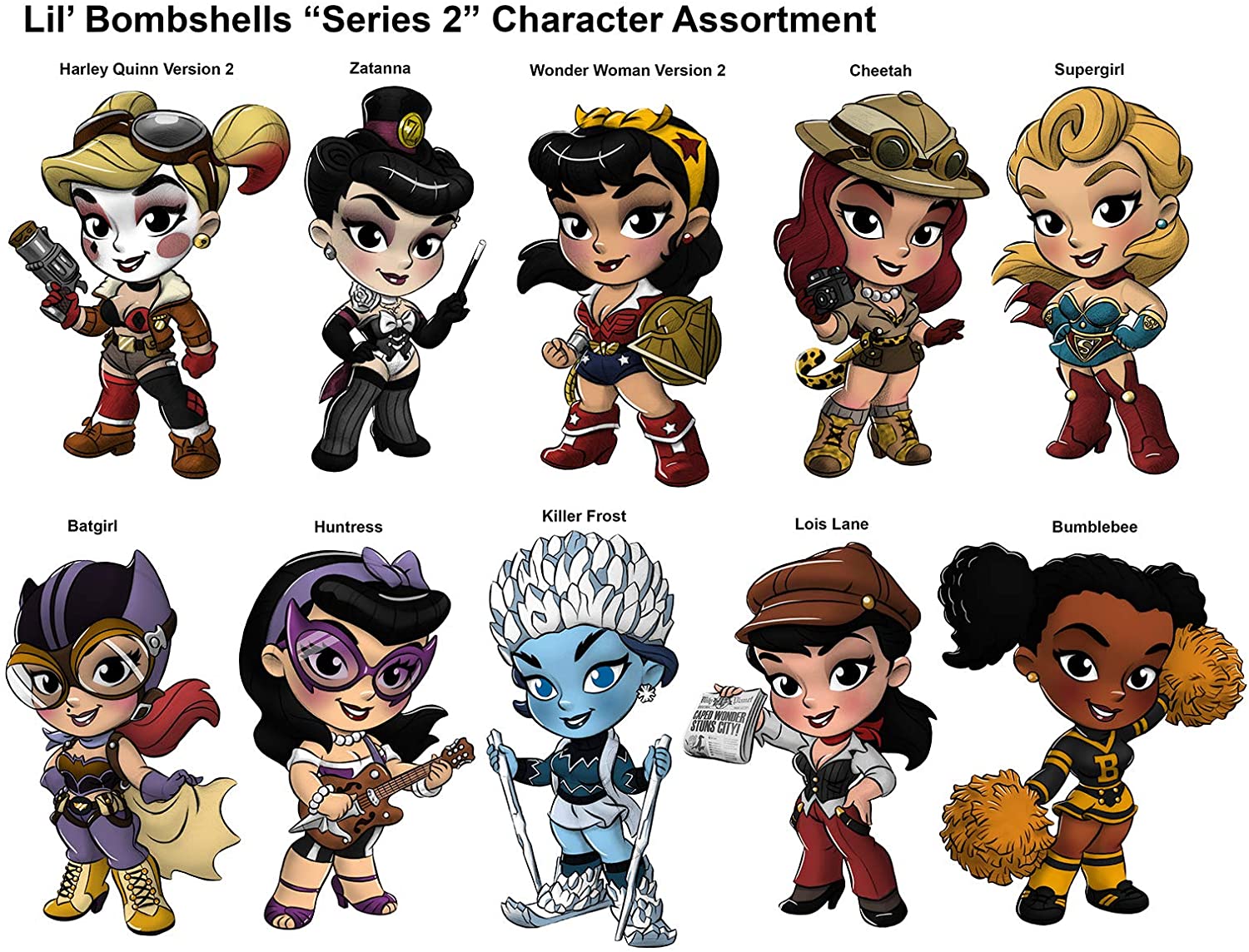 DC Comics - Lil Bombshells Blind Tins Vinyl Figures Series 2