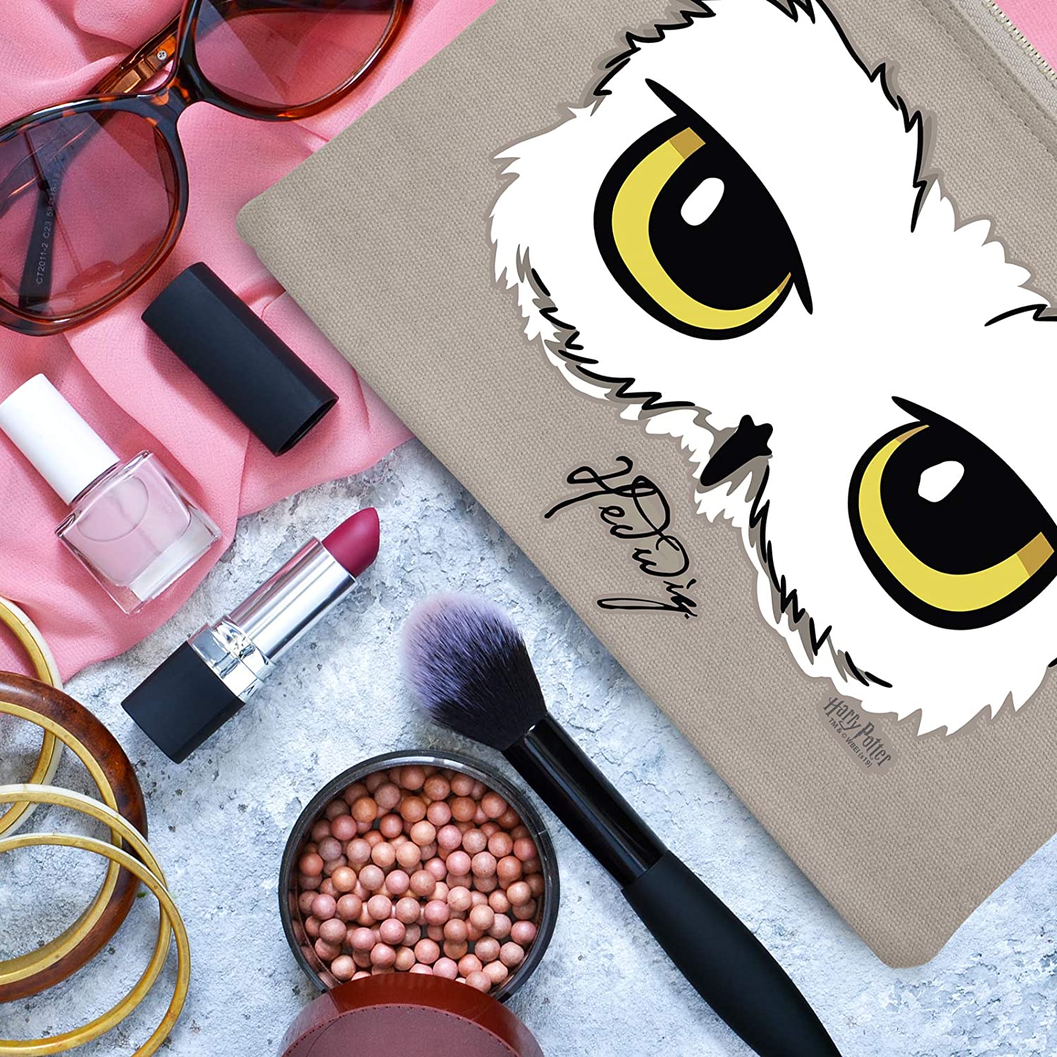 Harry Potter - Kosmetiktasche -"Hedwig" grau