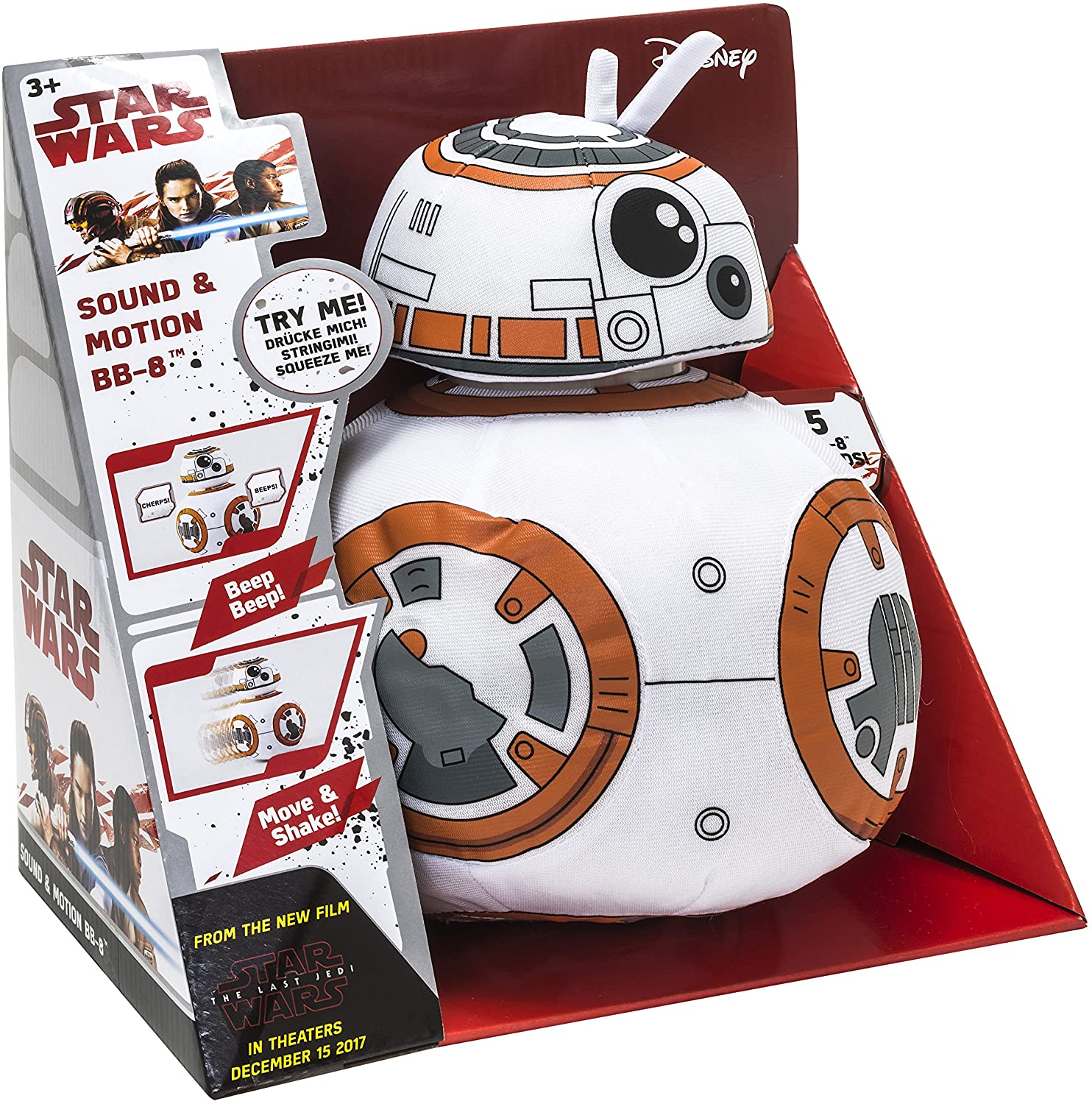 Star Wars - BB-8 Plüsch mit Bewegung (30 cm)