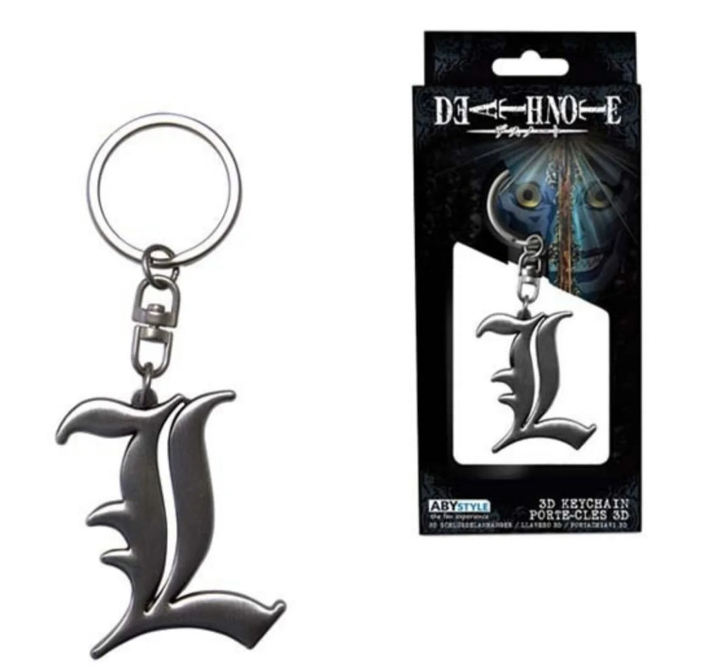Death Note - "L" Symbol Keychain