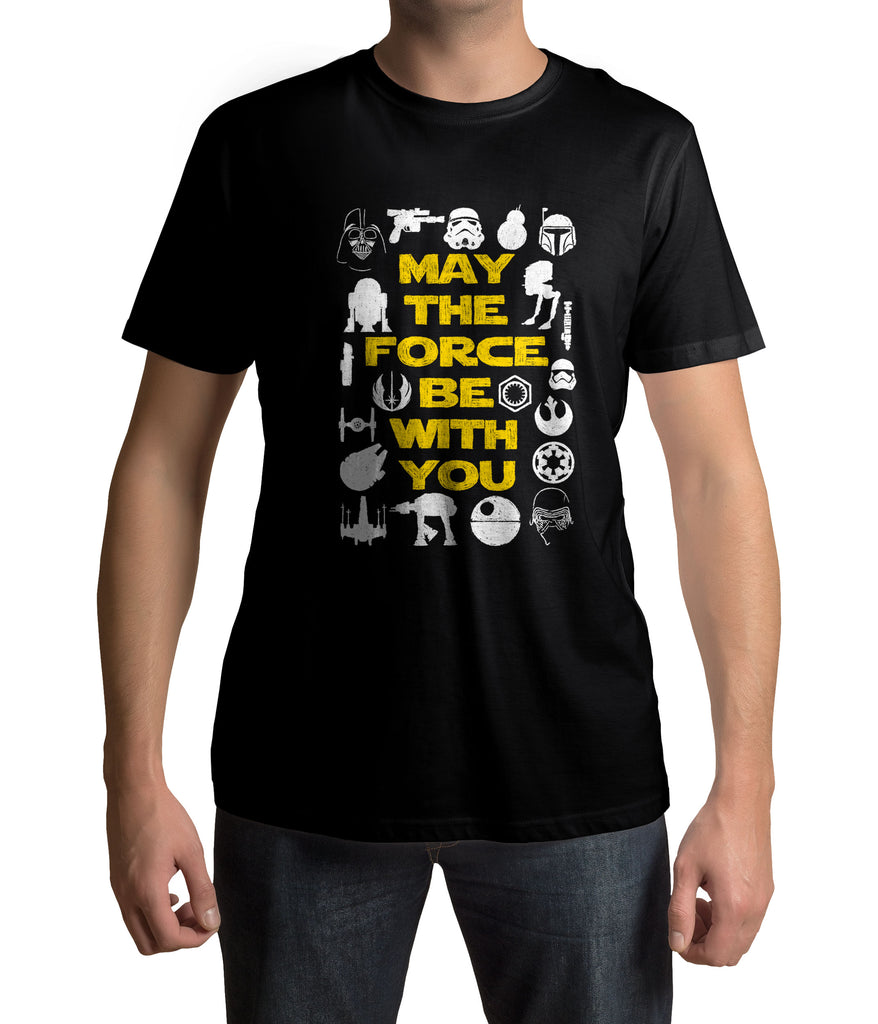 Mit diesem Nerd und Geek Shirt für eingefleischte Filmfans kannst du auf einen Blick eine Reise durch die verschiedenen Episoden des Filmklassikers machen. 