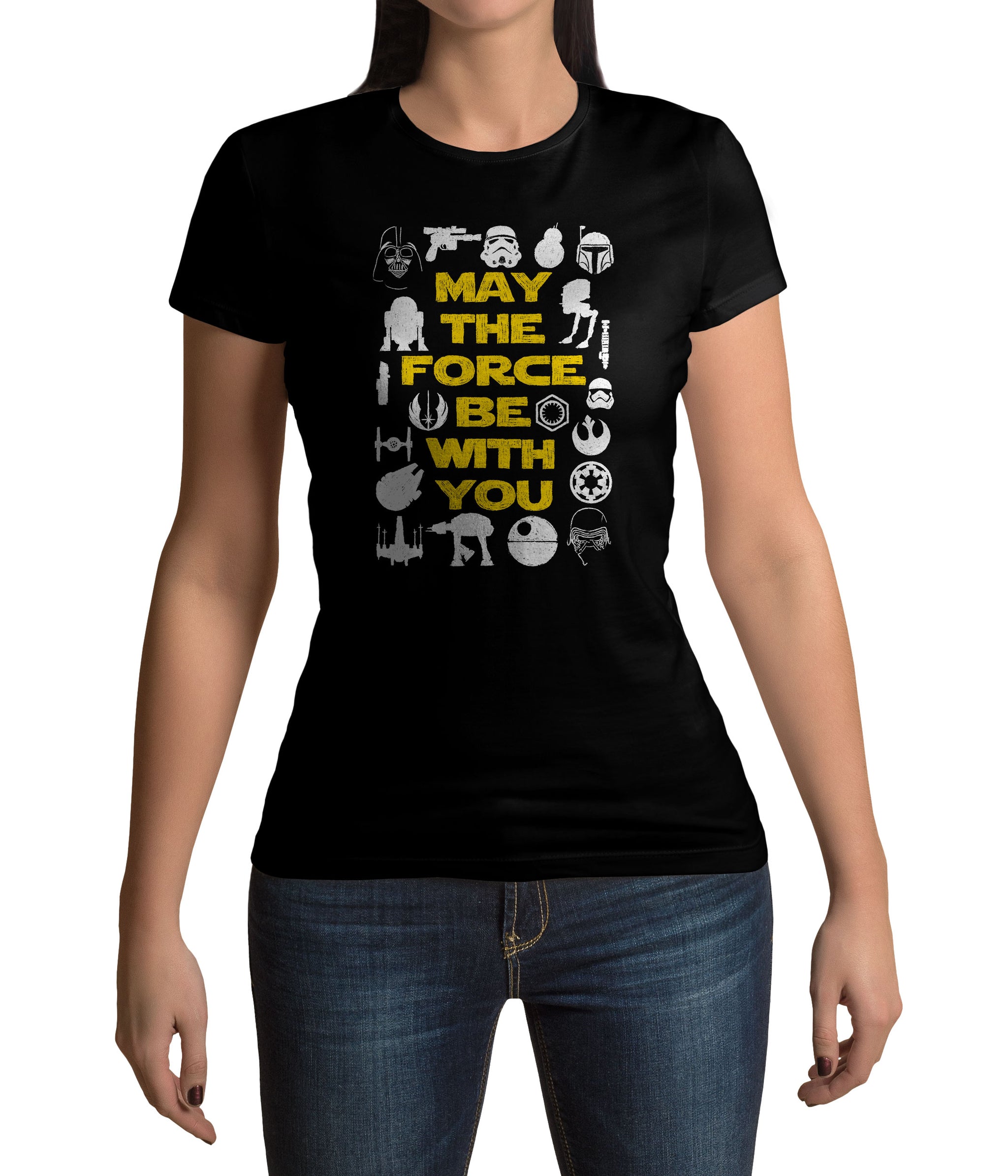 Mit diesem Nerd und Geek Shirt für eingefleischte Filmfans kannst du auf einen Blick eine Reise durch die verschiedenen Episoden des Filmklassikers machen. 