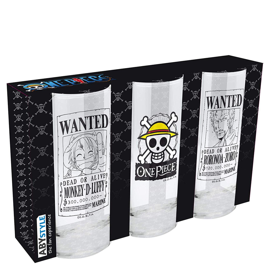 One Piece - Gläser 3er Set 300 ml