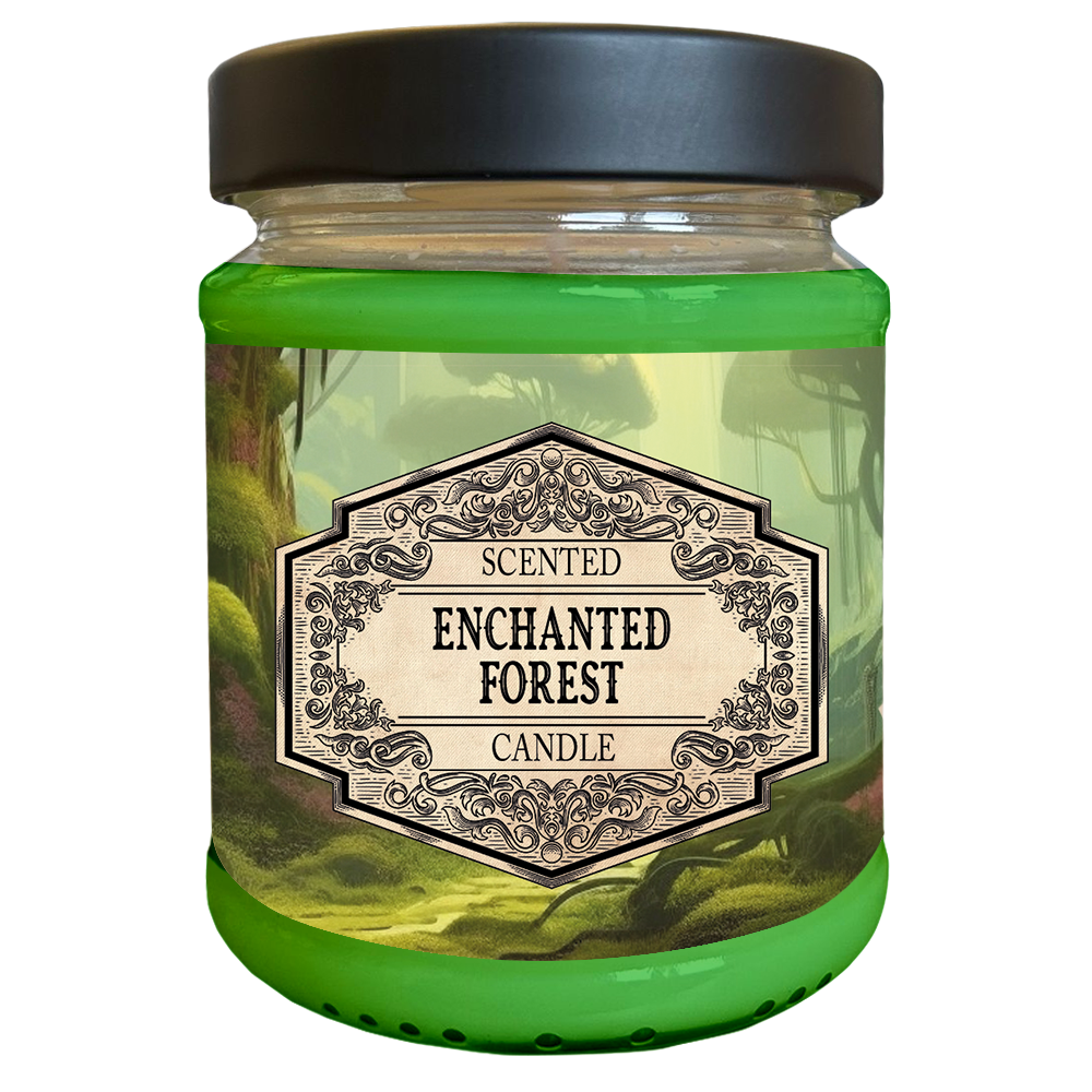 Scented Candle - Enchanted Forest with surprise dice
