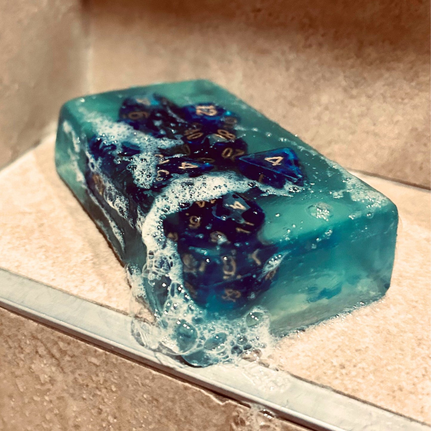 Dungeons and Bubbles Soap with Dice Set - Fantasy Scents