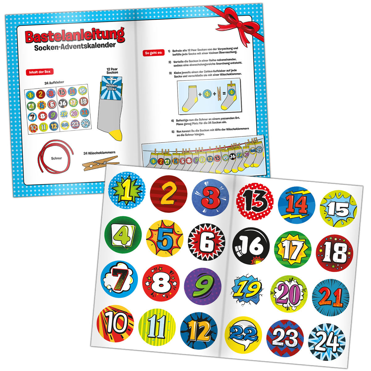 Marvel - Star Wars - DC Universe - Socken Adventskalender