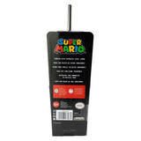 Super Mario - Powerpilz - Trinkbecher mit Edelstahl Strohhalm