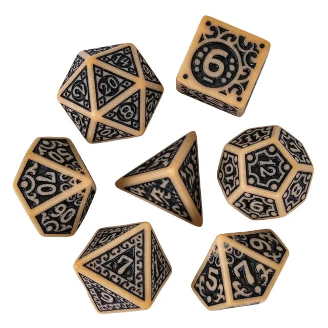 DND Würfelset „gemustert“ Polyeder Würfel für Dungeons & Dragons & RPG