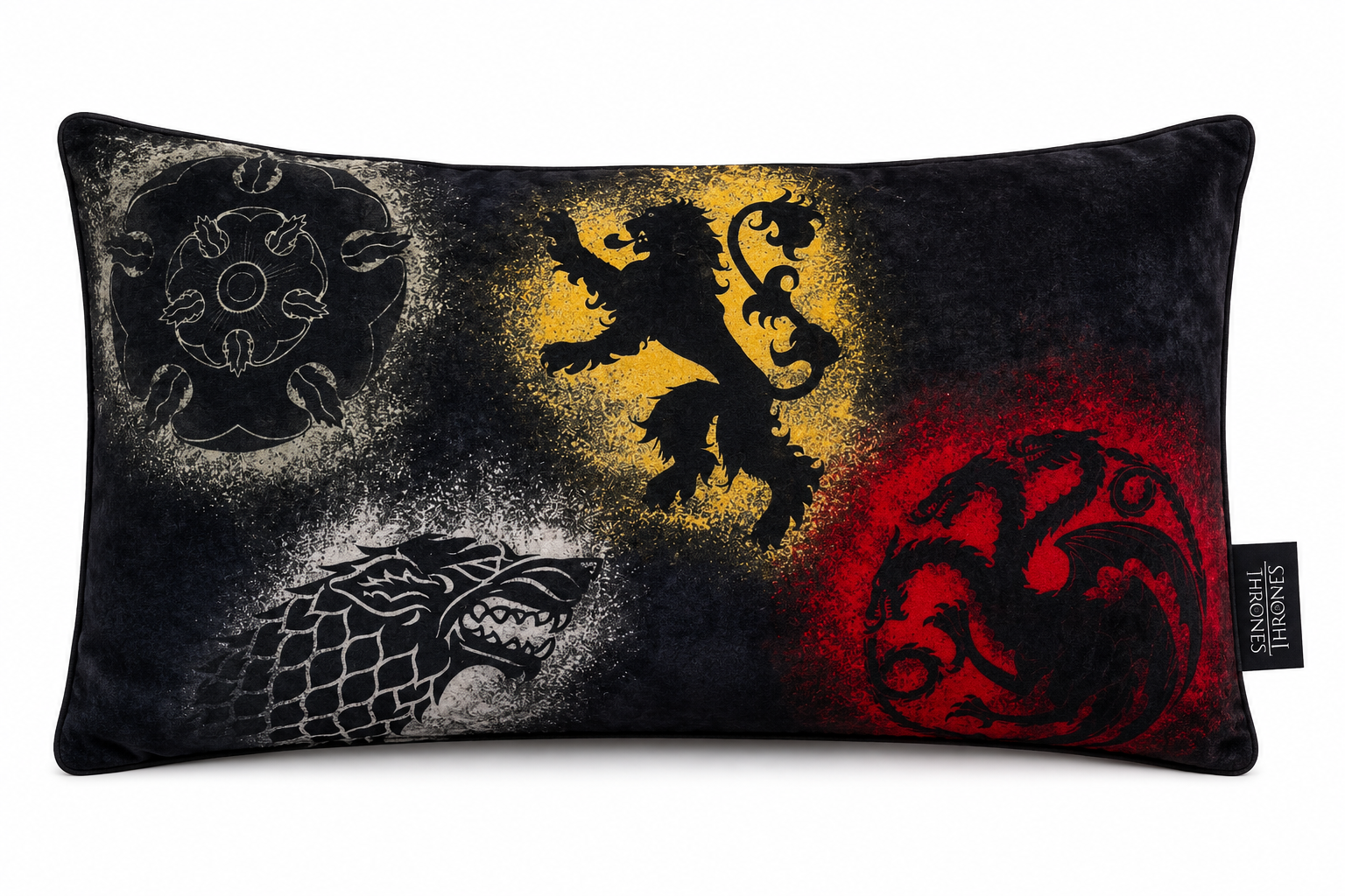 Game of Thrones - Velour cushion - House logos checked