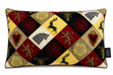 Game of Thrones - Velour cushion - House logos checked