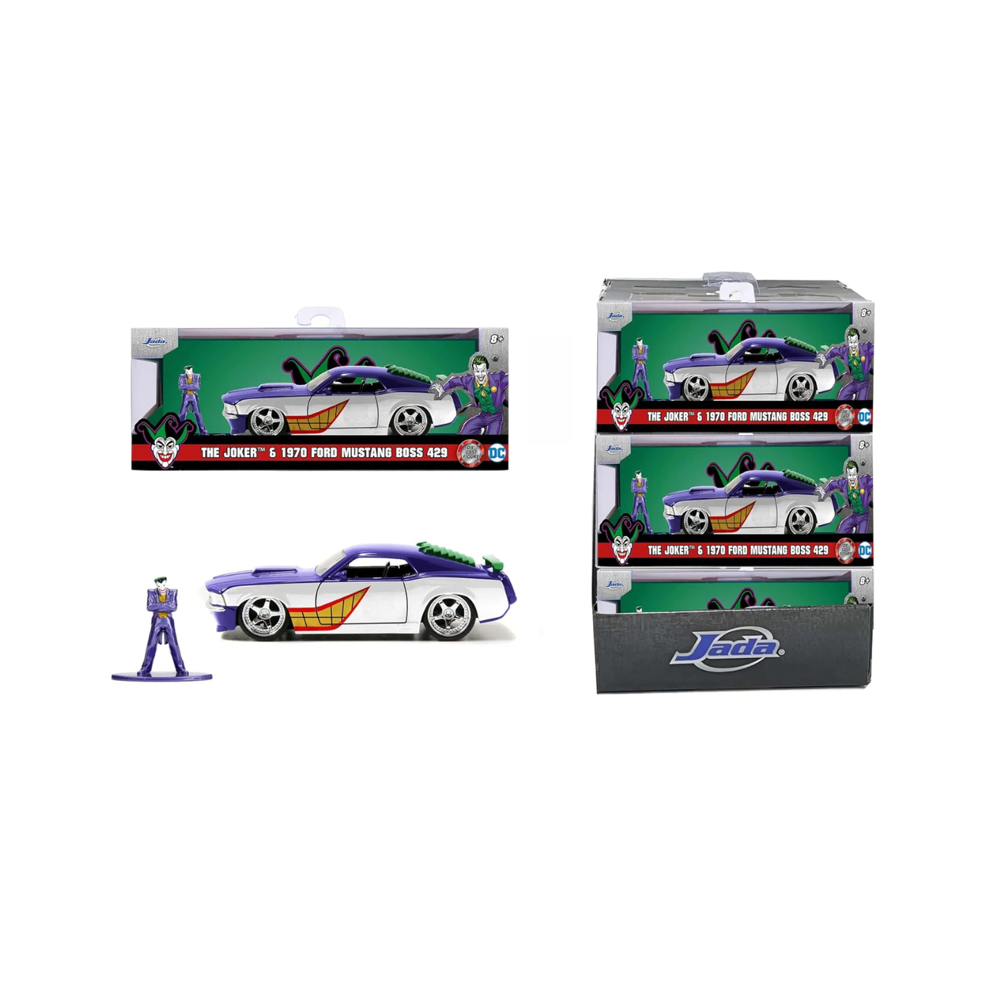 DC Universe - Joker & 1970 Ford Mustang Boss 429 Spielzeugauto