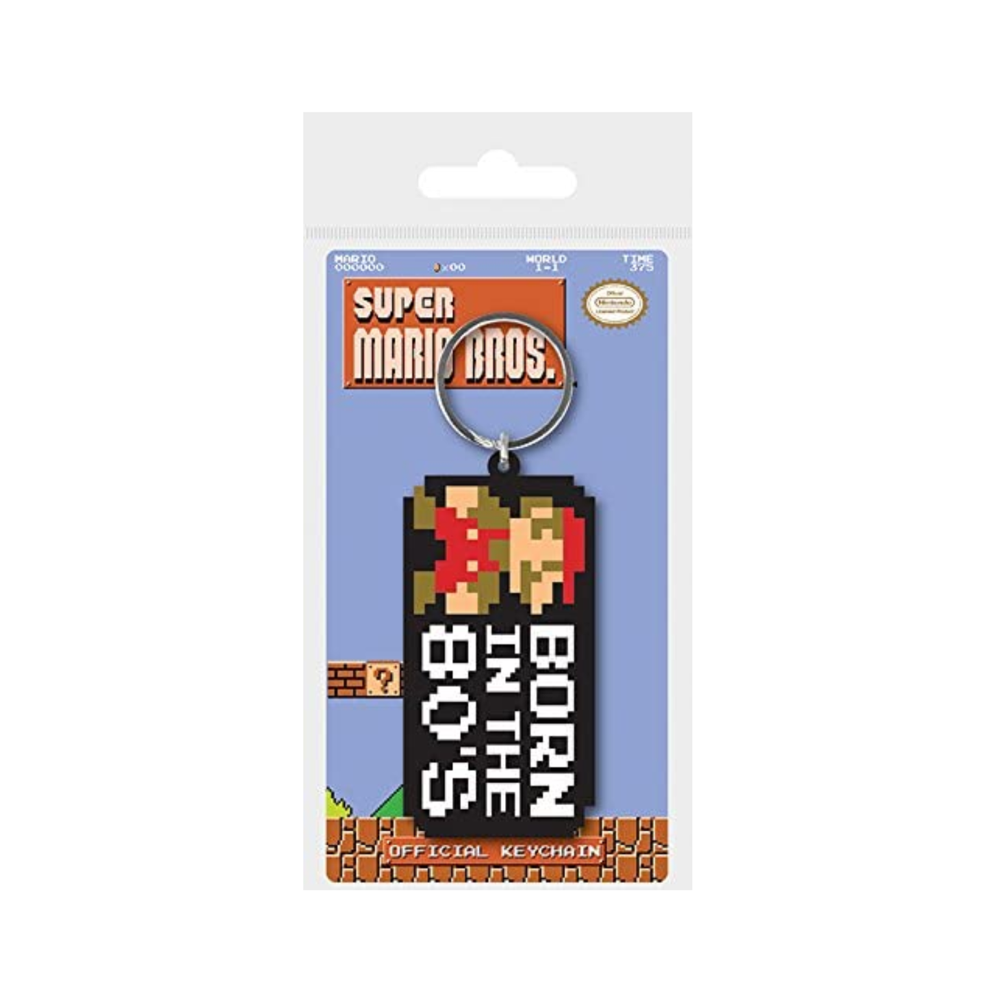 Nintendo - Super Mario Bros. - Born In The 80's - Keychain
