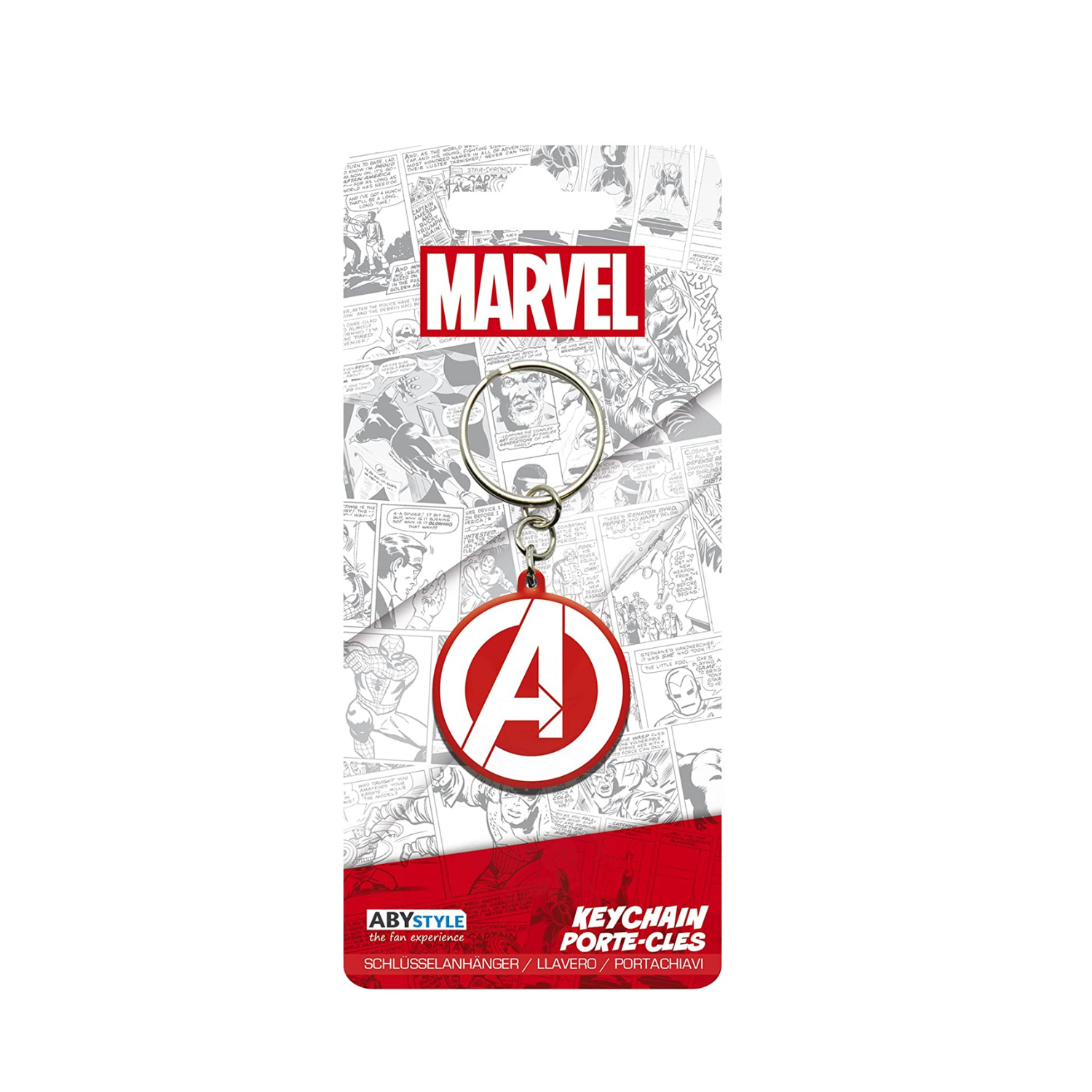 Marvel - Avengers Logo Gummi-Schlüsselanhänger