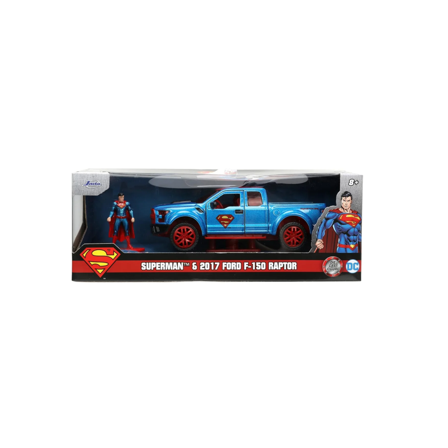 DC Universe - Superman &amp; 2017 Ford F-150 Raptor Toy Car