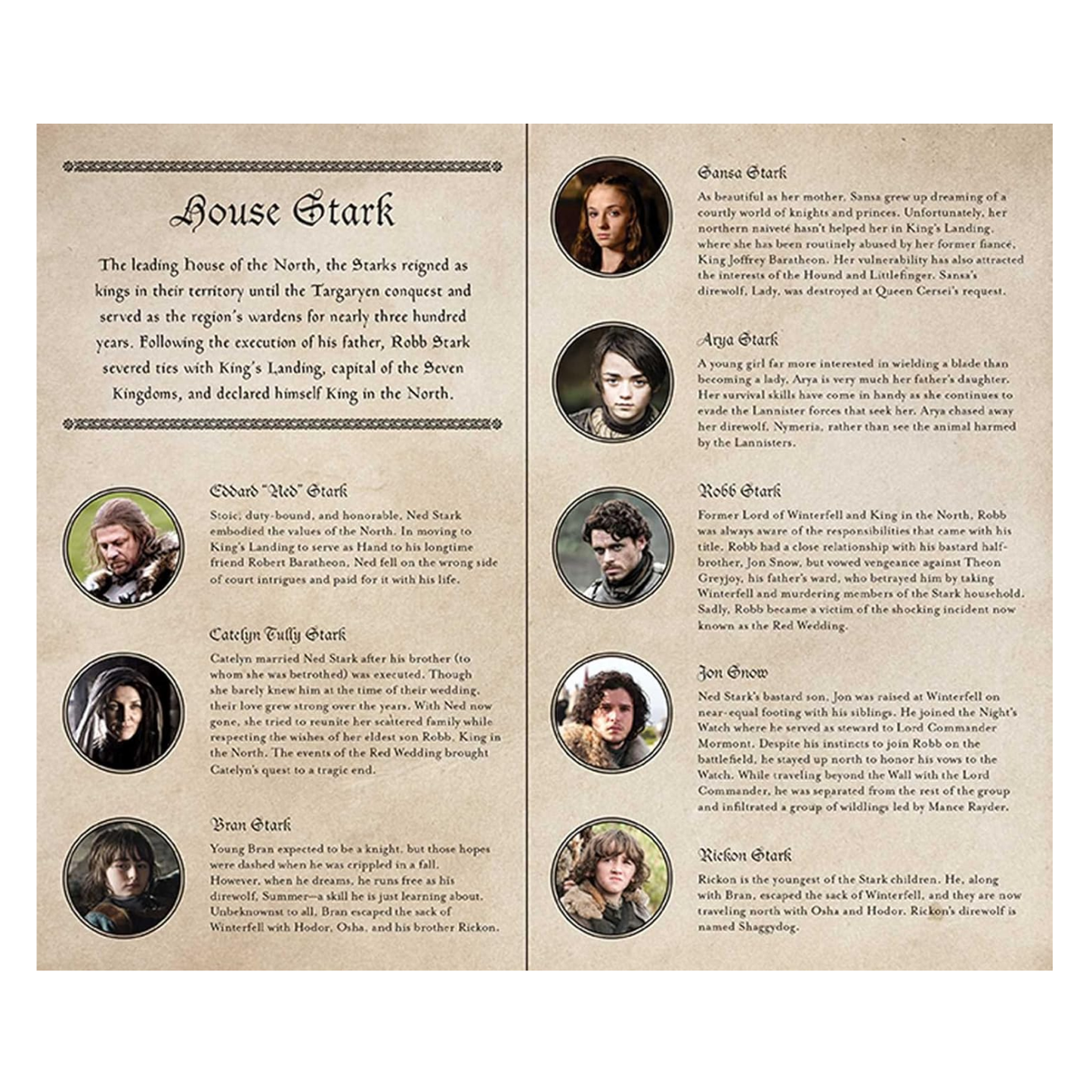 Game of Thrones - House Stark Notizbuch A5