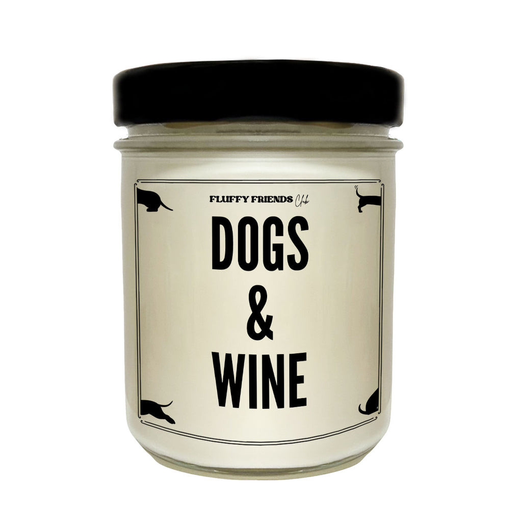 Dogs & Wine | Duftkerze | Fluffy Friends Club