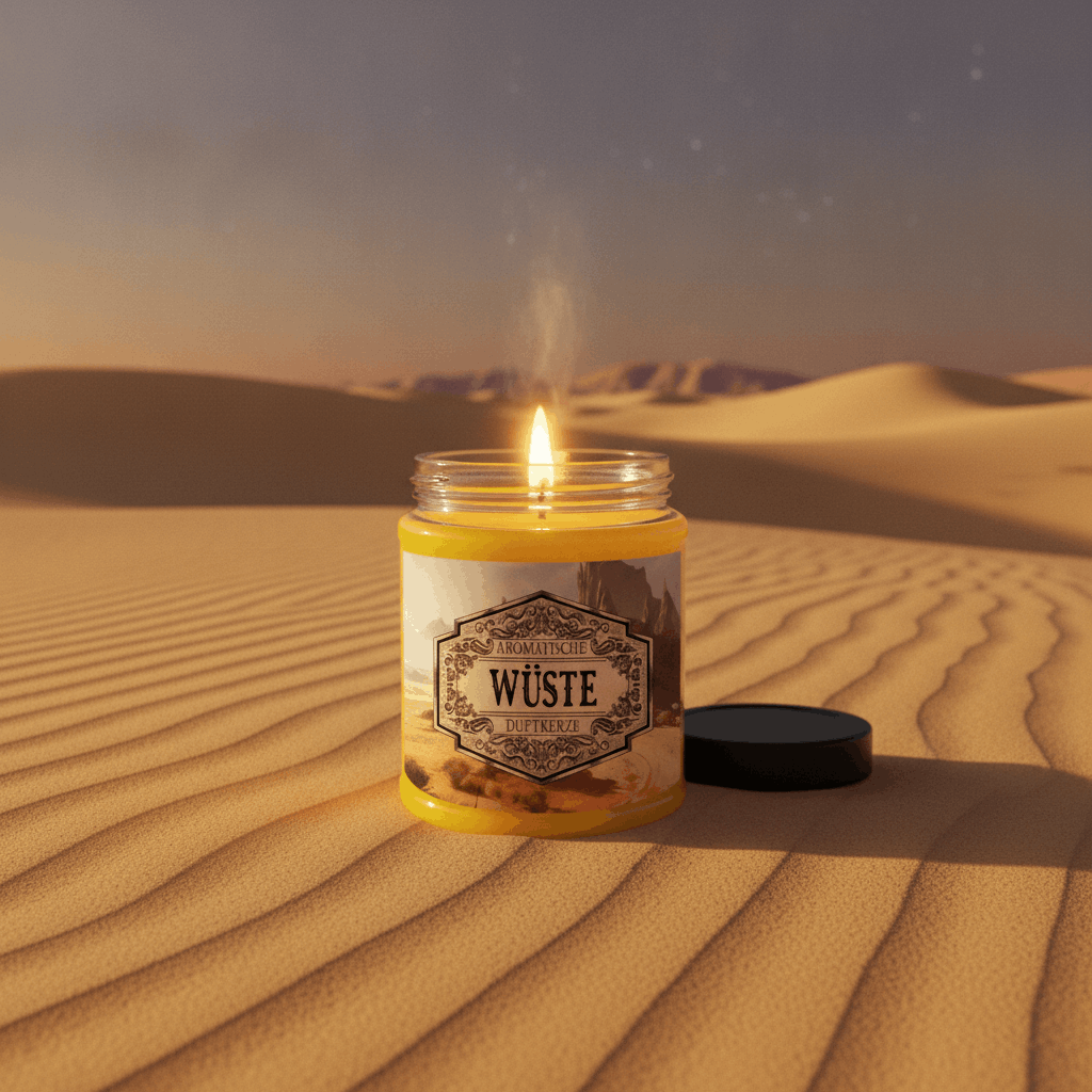Desert scented candle with surprise cube