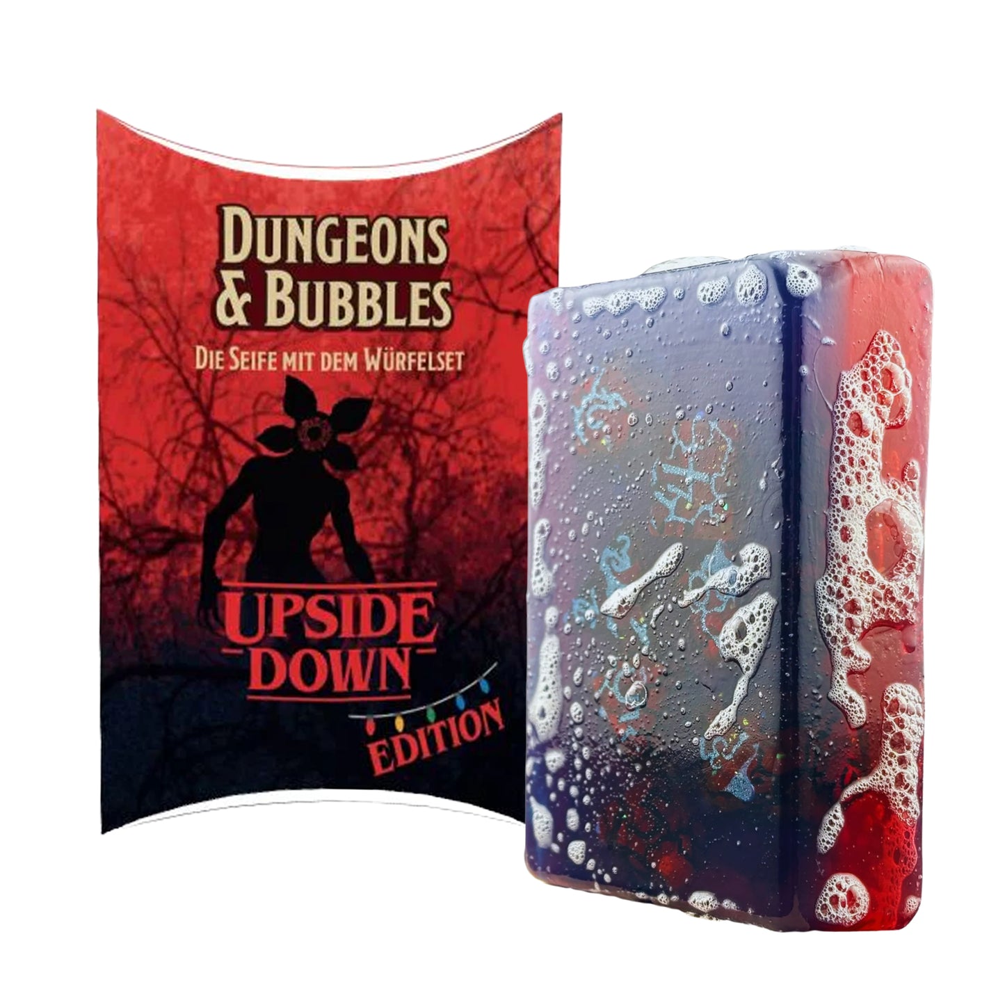 Dungeons & Bubbles Seife mit Würfelset Upside Down Edition