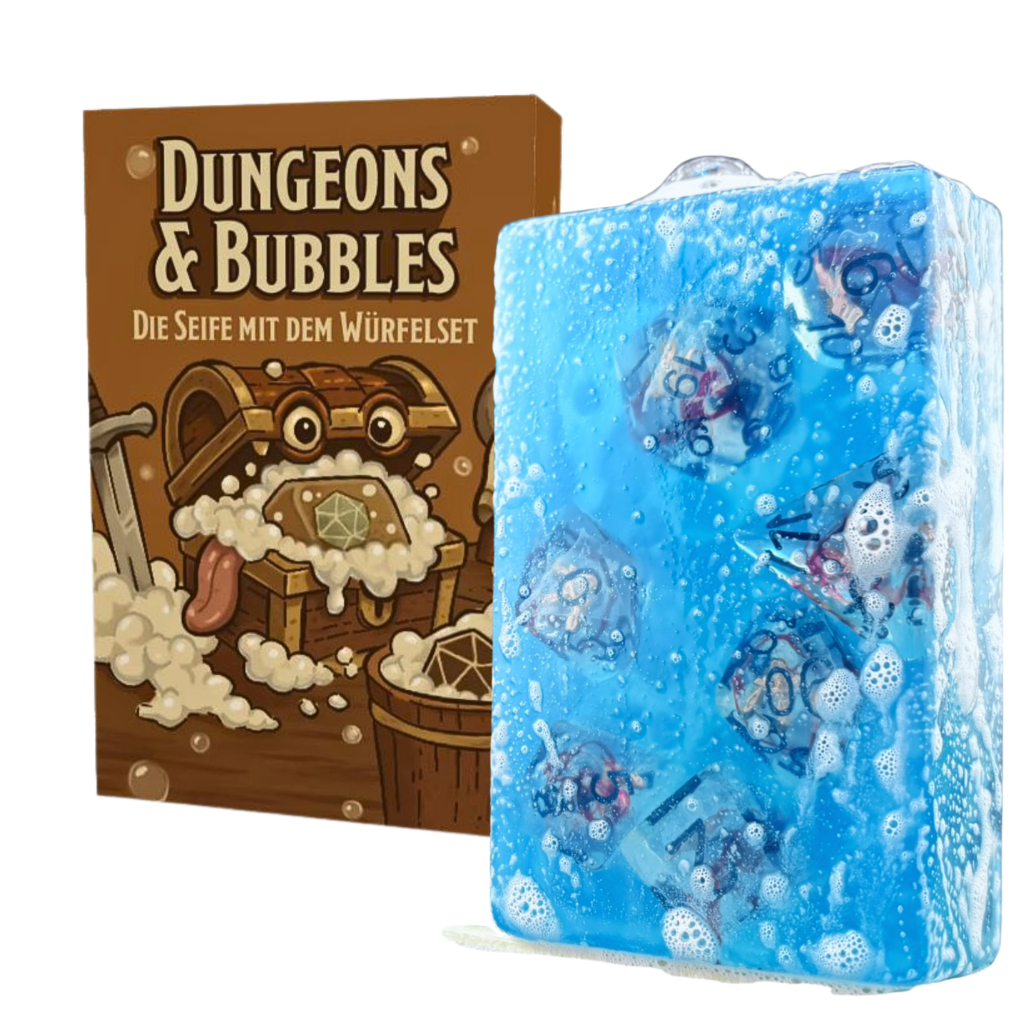 Dungeons & Bubbles Seife mit Würfelset
