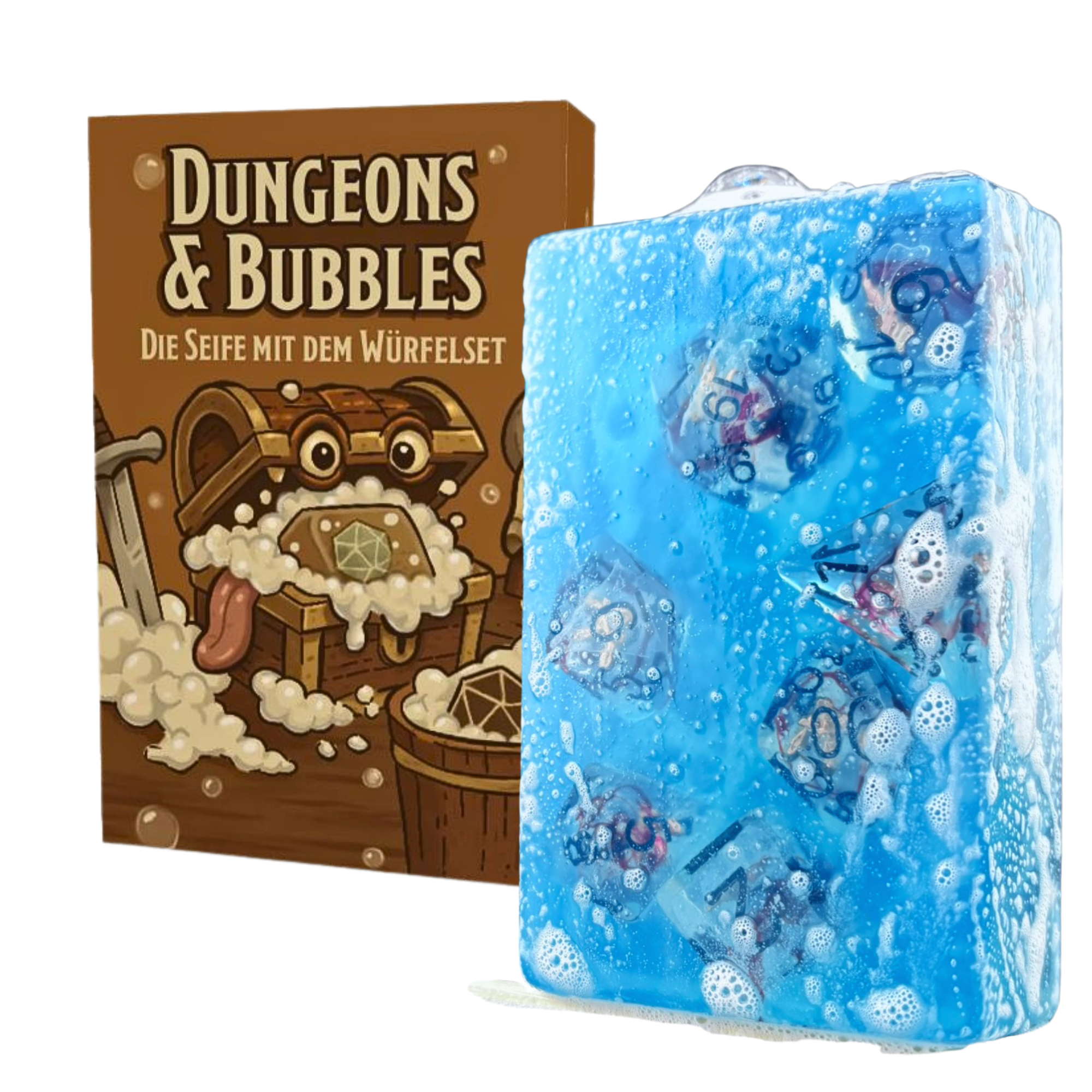 Dungeons & Bubbles Seife mit Würfelset